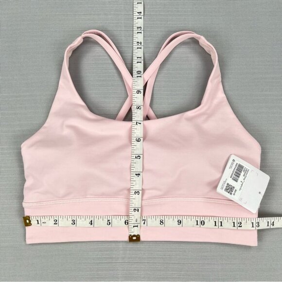 NEW Lululemon 2023 Energy Longline Bra Sz. 8 Medium Support B/C Cup - Flush Pink - Picture 4 of 8